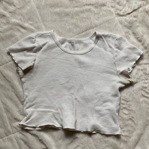 white, lettuce edged crop from Brandy Melville !!